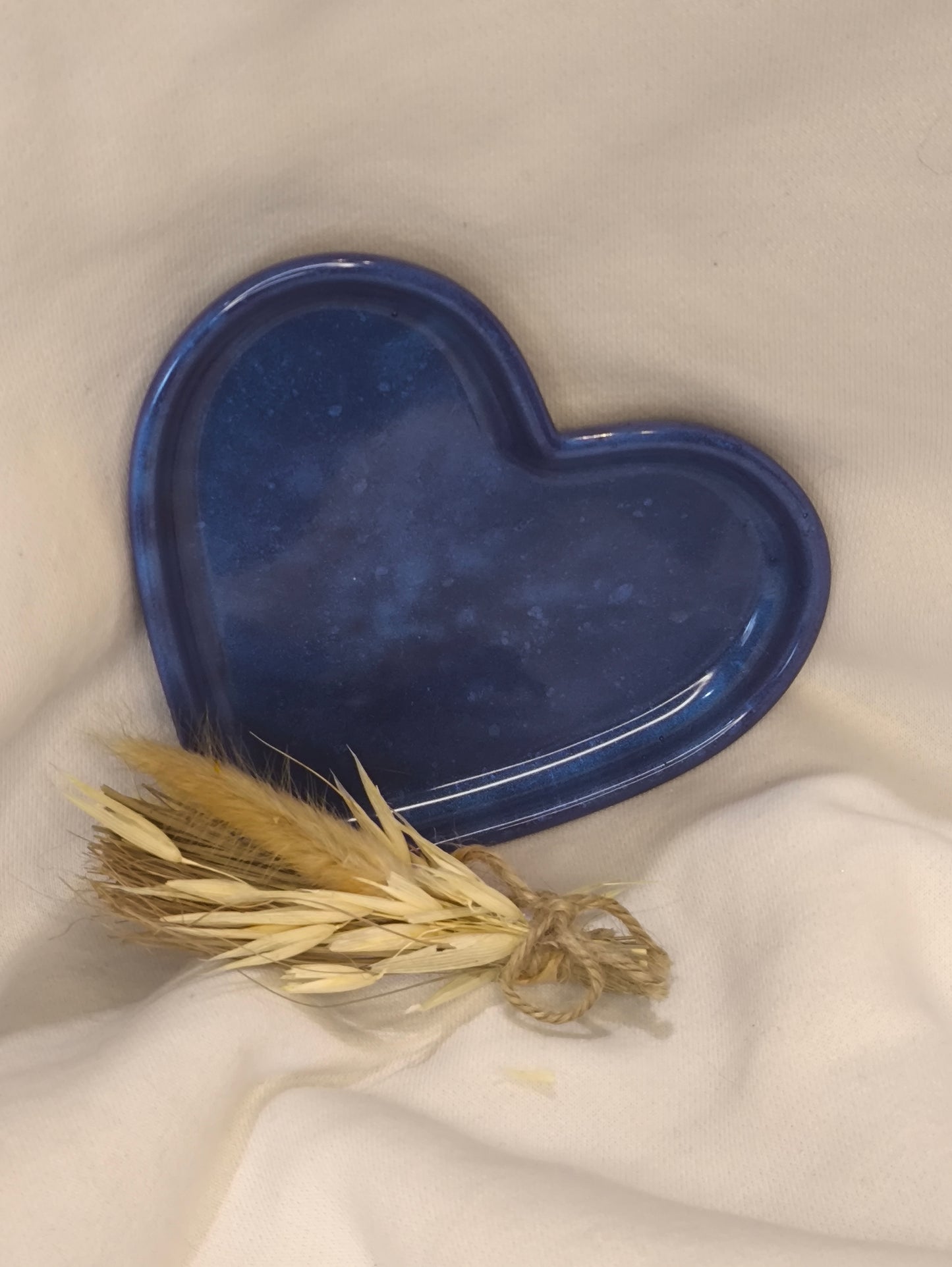 Vide poche cœur unique bleu - L'art à part