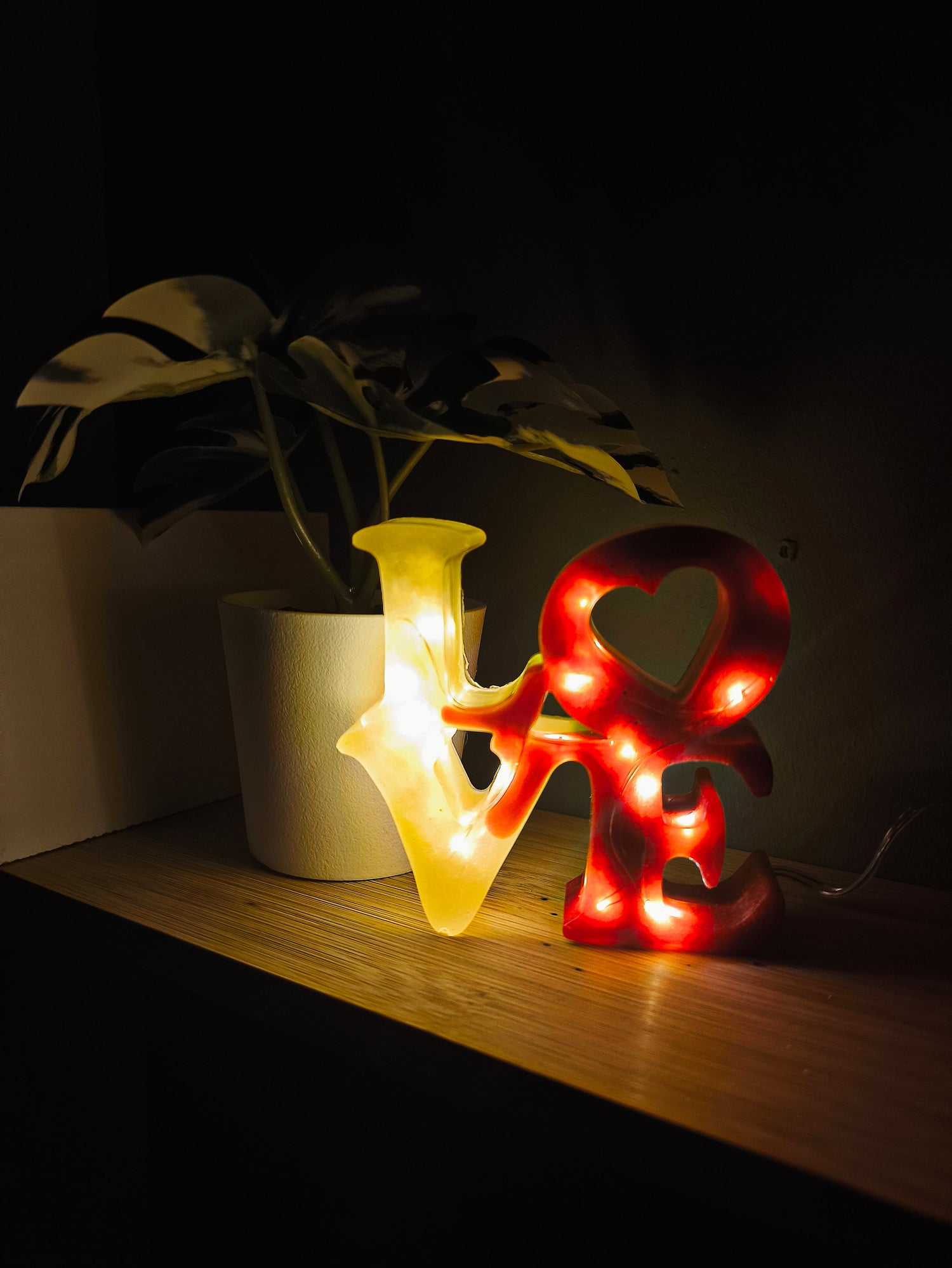 Lampes love passion, romantisme.