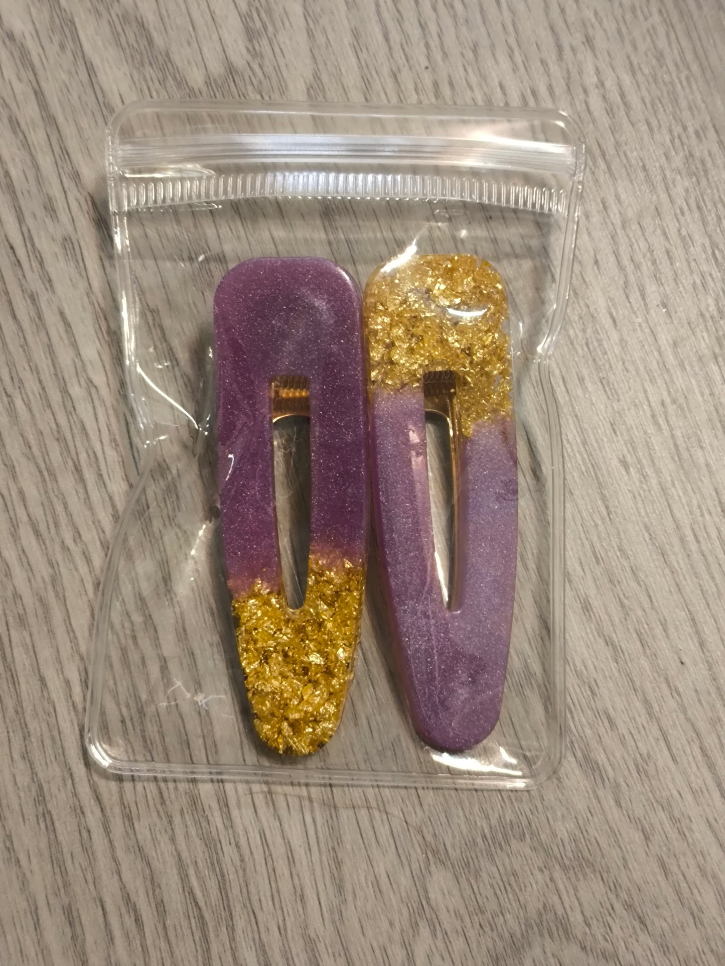 Duo de Barrettes uniques - L'art à part