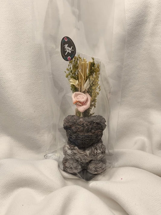 Ourson gris foncé et gris - L'art à part