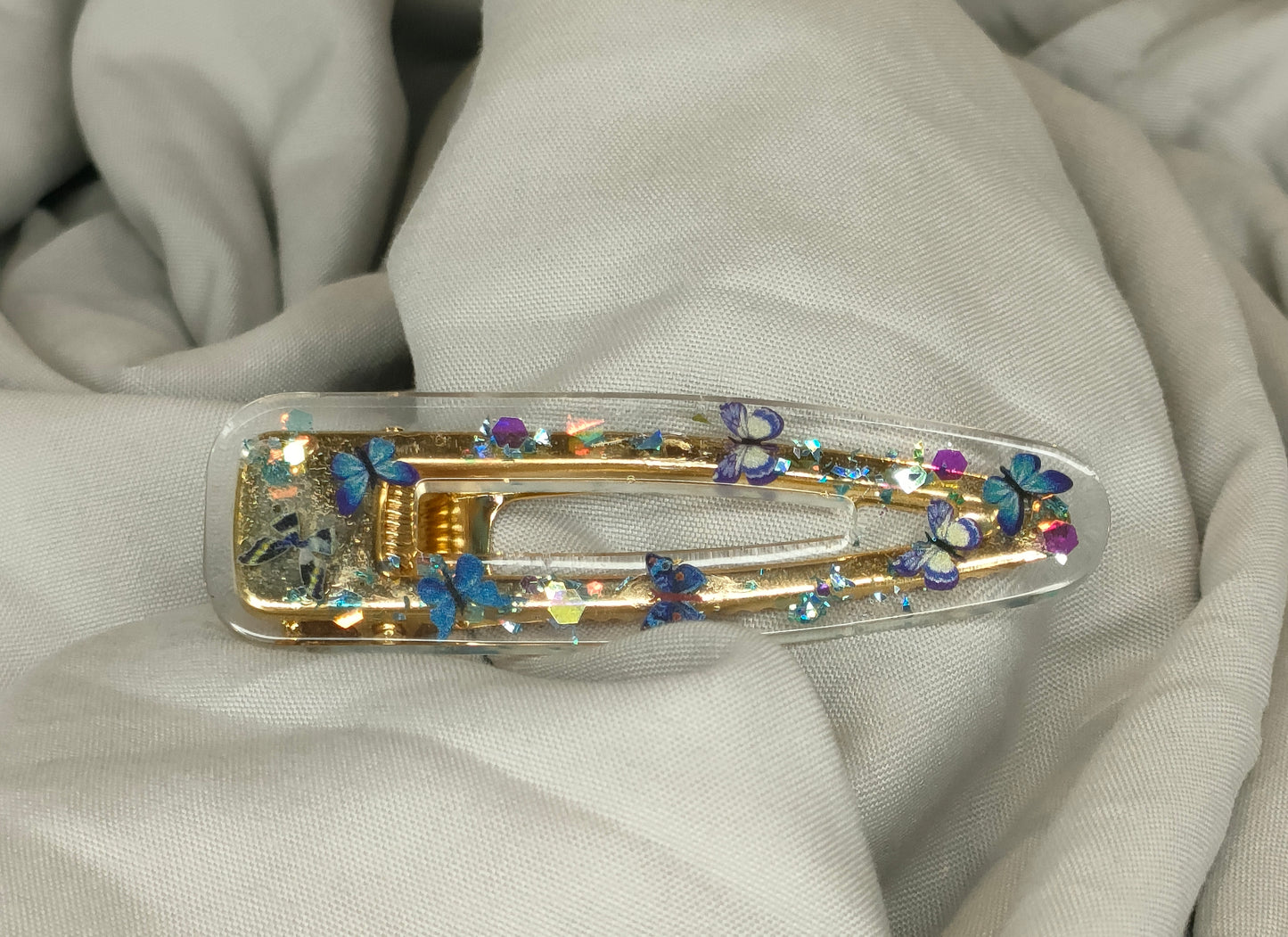 Barrette unique résine - L'art à part