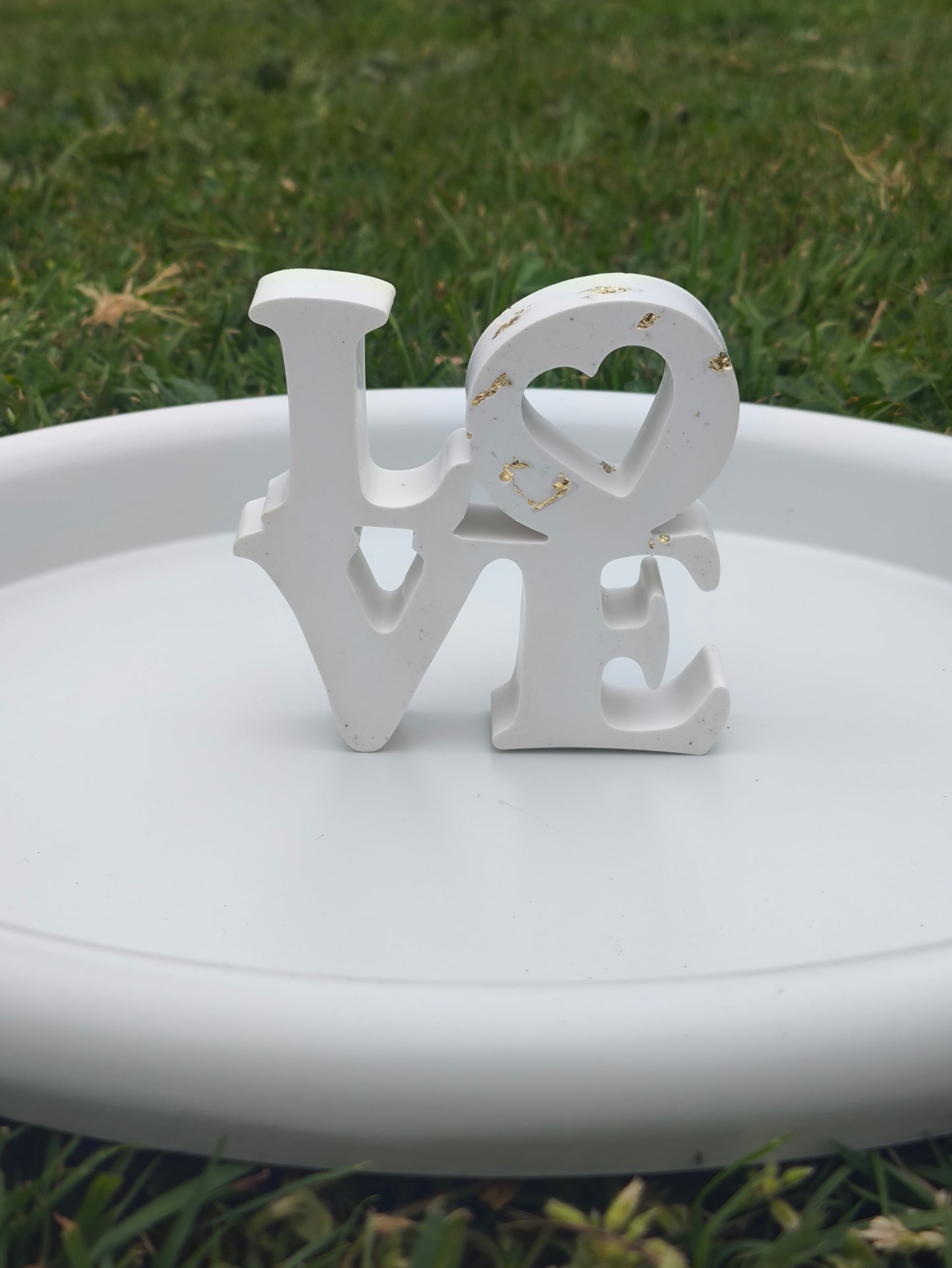 Décoration LOVE en plâtre