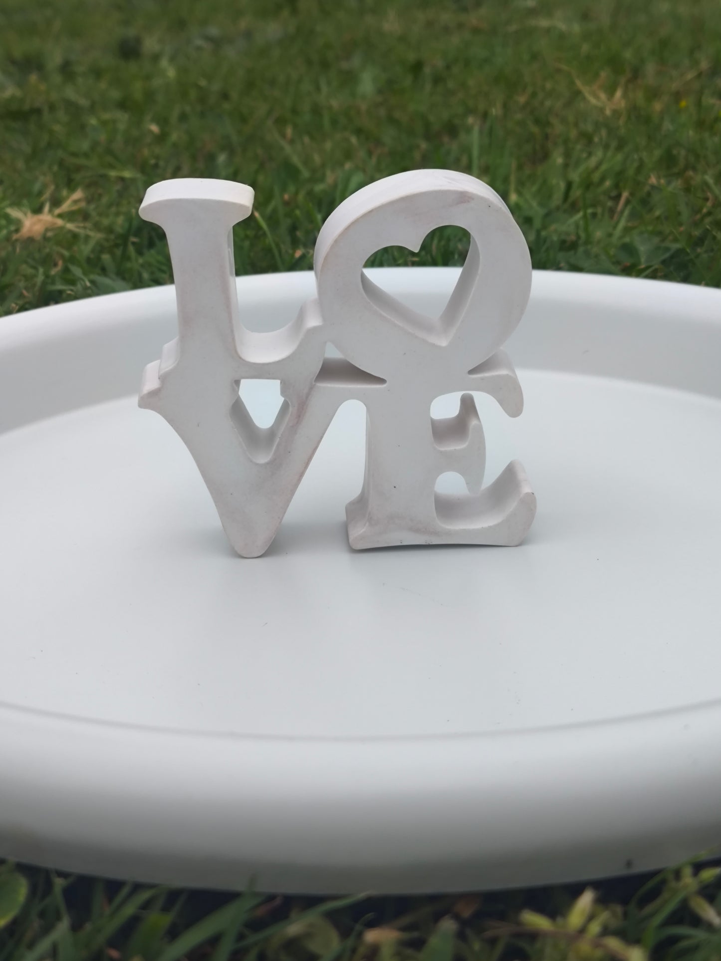 Décoration LOVE en plâtre