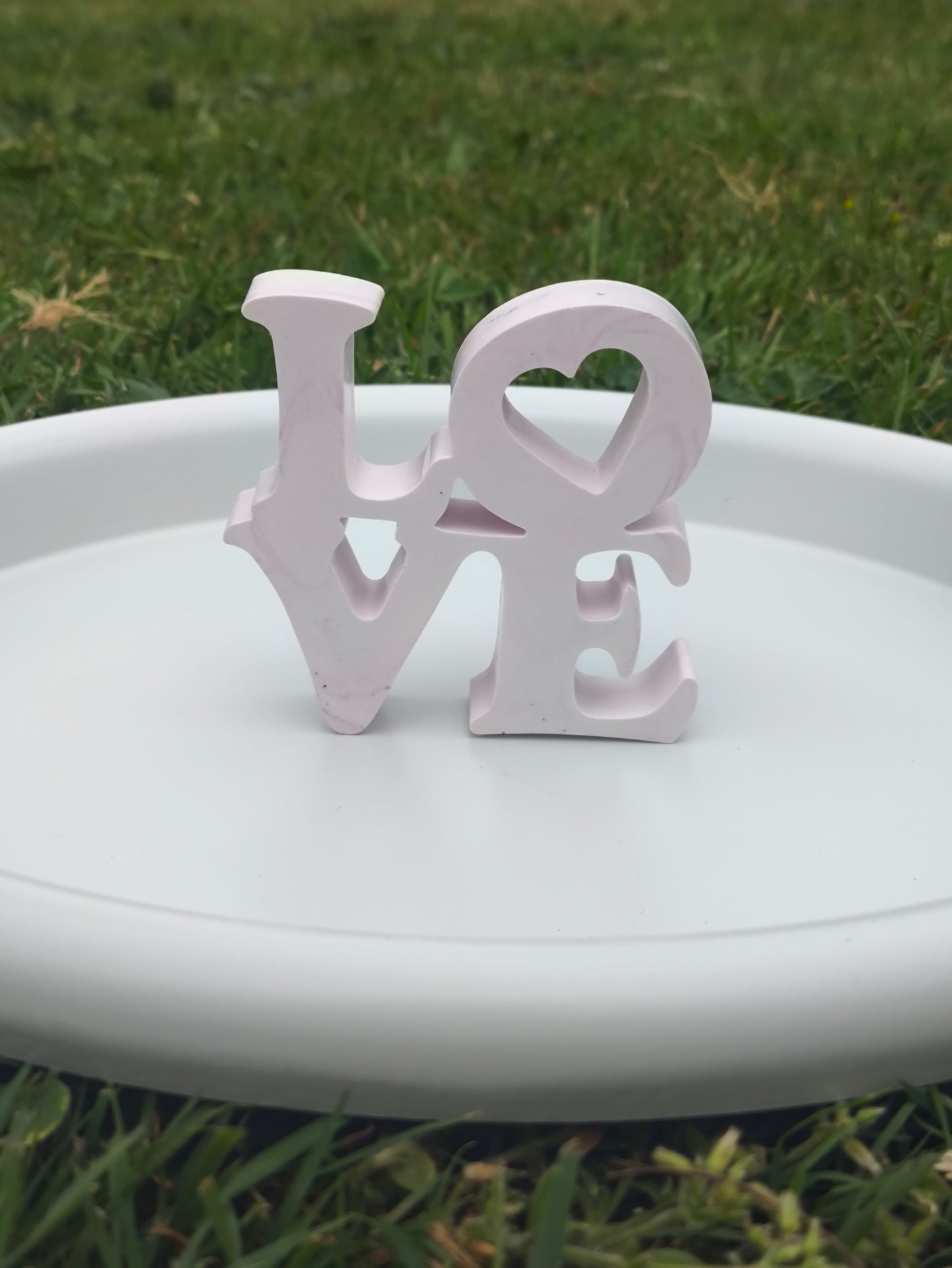 Décoration LOVE en plâtre