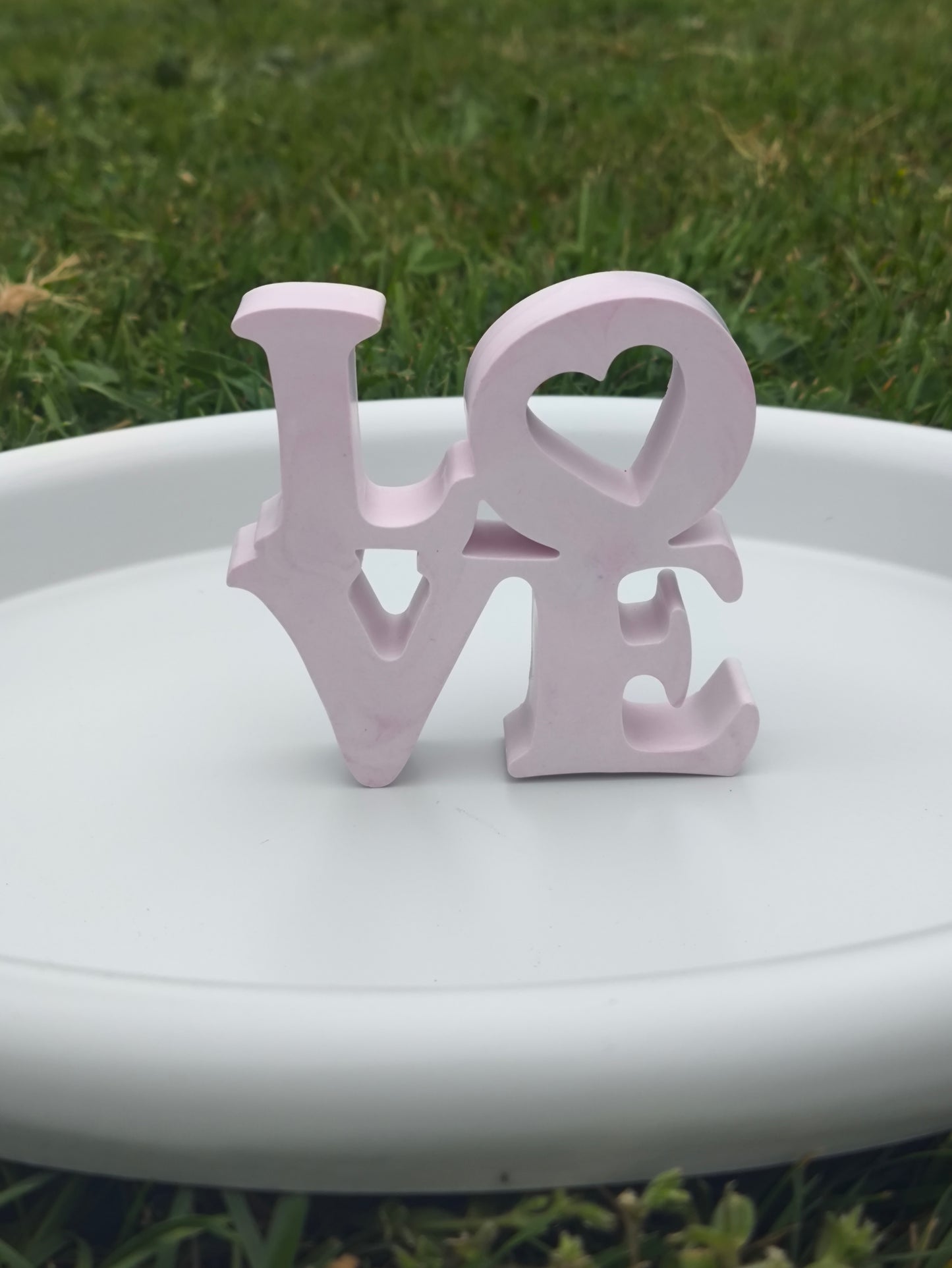 Décoration LOVE en plâtre