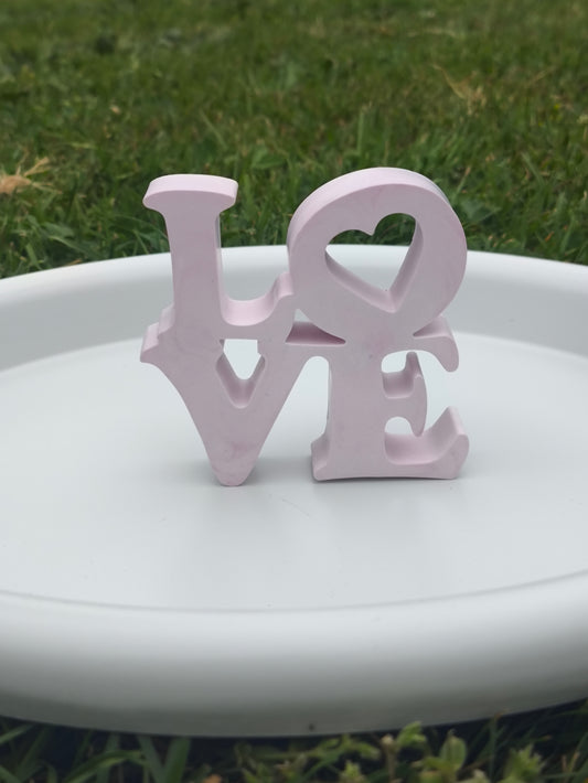 Décoration LOVE en plâtre