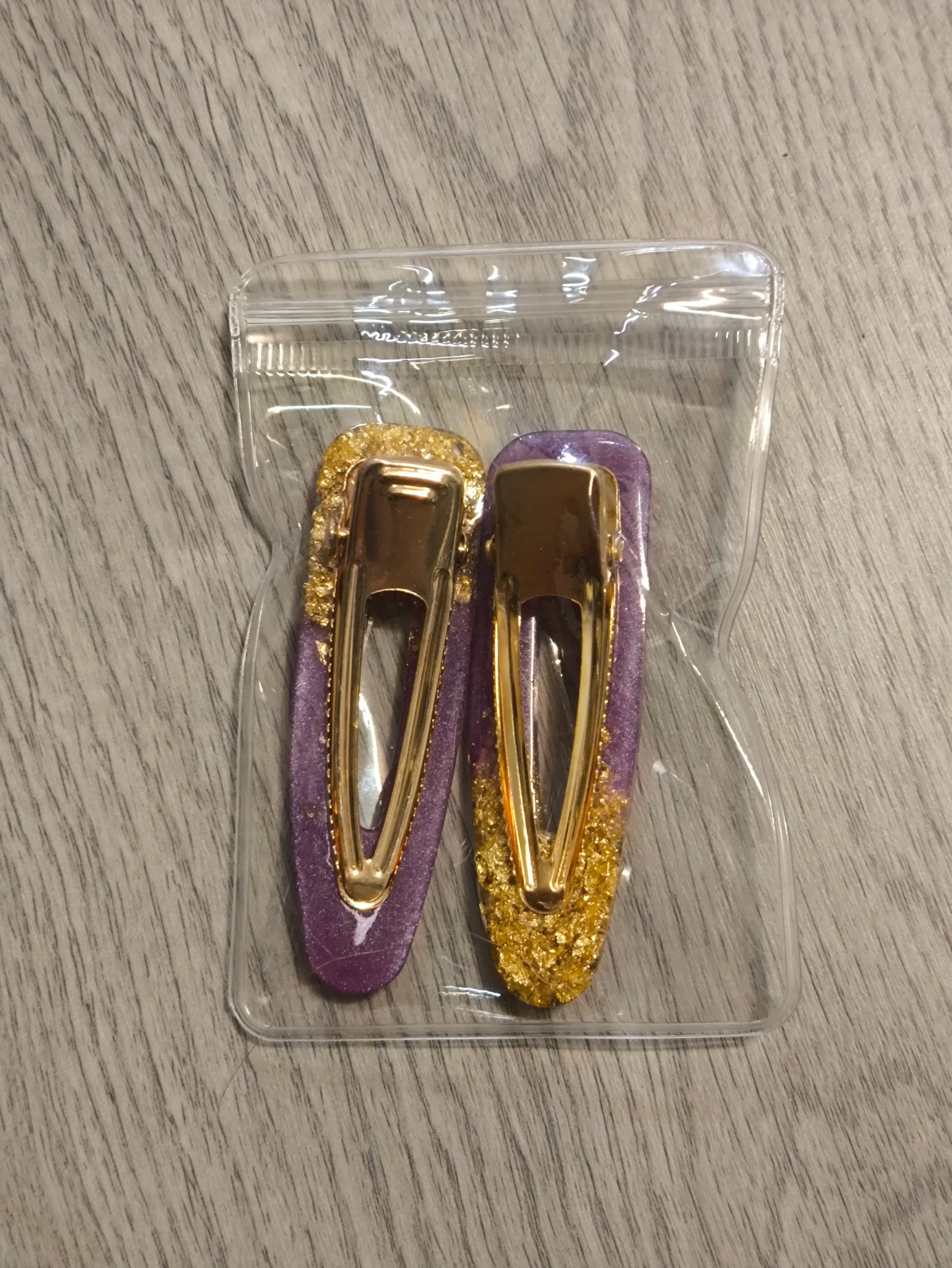 Duo de Barrettes uniques - L'art à part